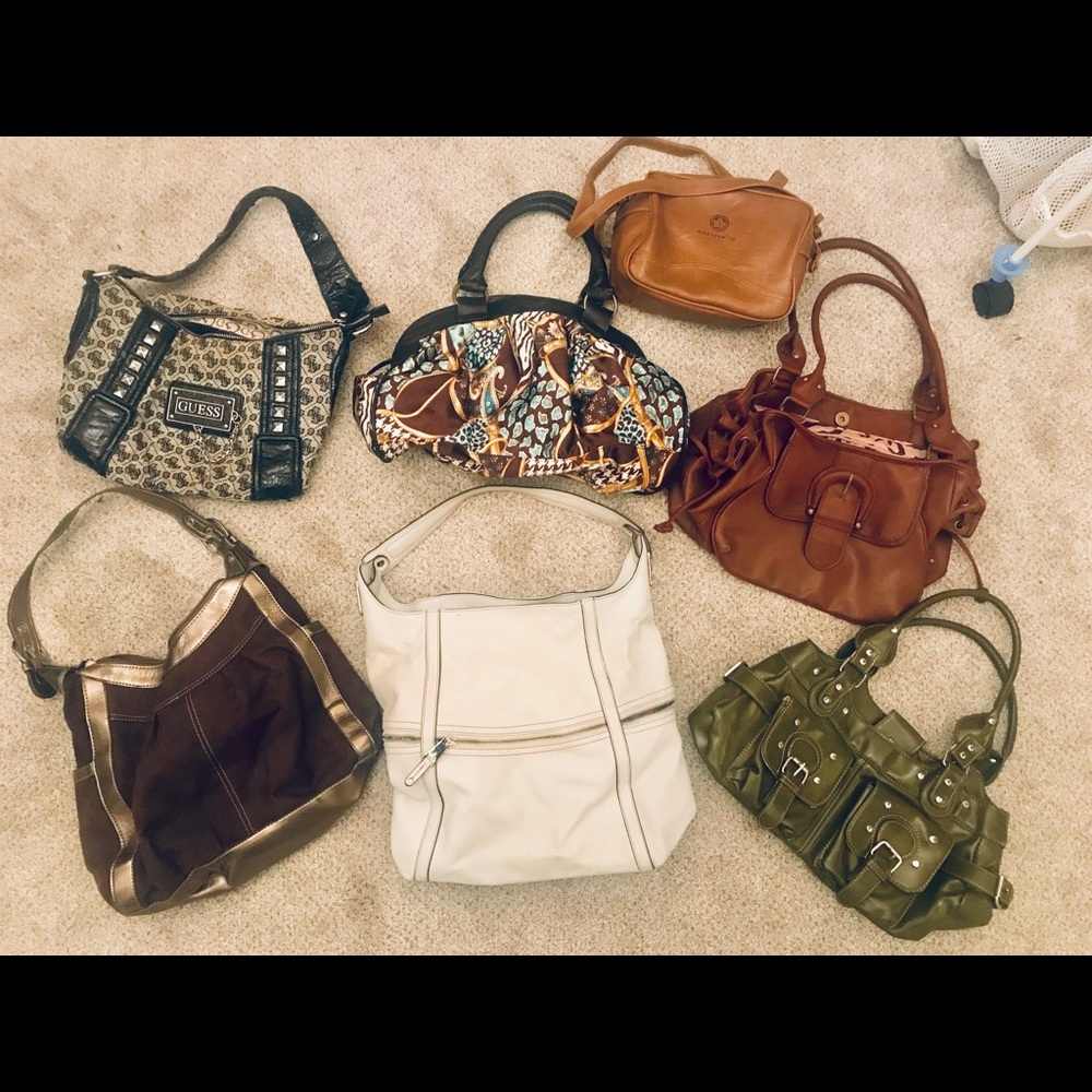 Lot of 7 Handbags